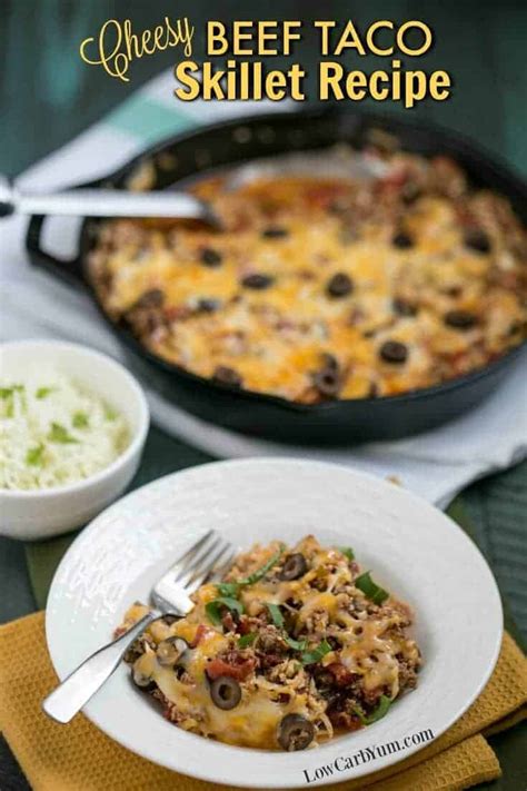 cheesy-beef-taco-skillet-recipe-with-cauliflower-rice image