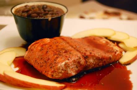 roast-salmon-steaks-with-pinot-noir-syrup image