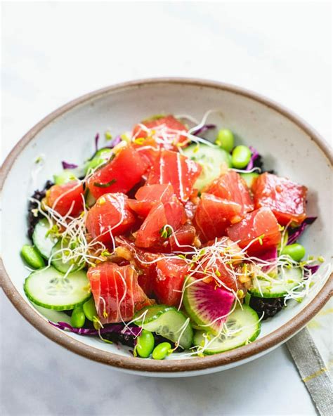 best-homemade-poke-bowl-recipe-a-couple-cooks image
