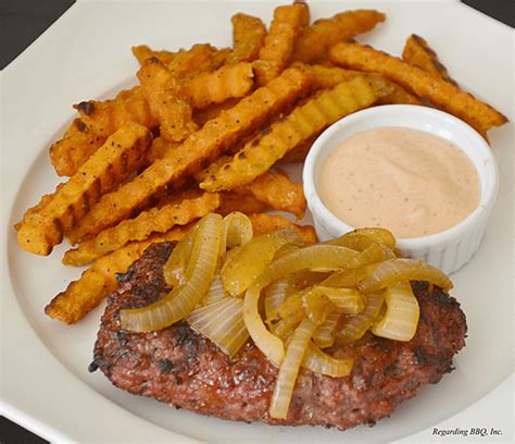 grilled-hamburger-steaks-and-onions-recipe-the image