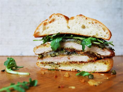 crispy-pork-schnitzel-sandwiches-saveur image
