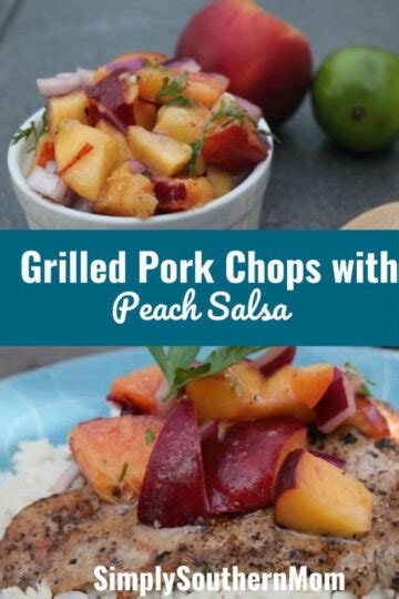grilled-pork-chops-with-peach-salsa-recipe-simply image