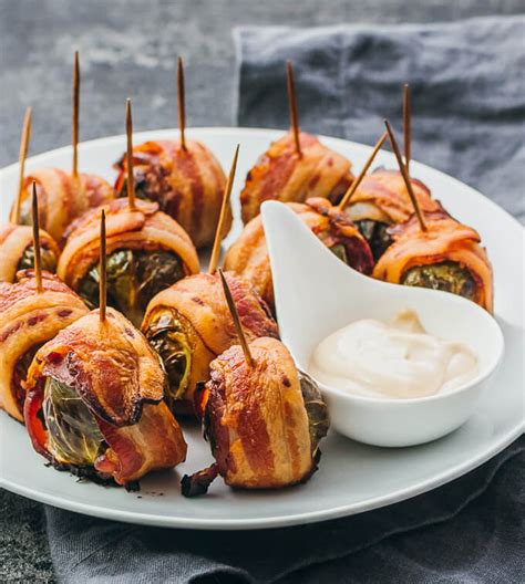 bacon-wrapped-brussels-sprouts-balsamic-mayo image