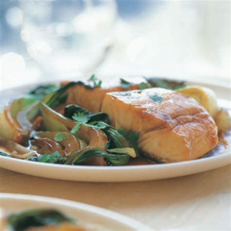 caramelized-halibut-with-bok-choy-williams-sonoma image