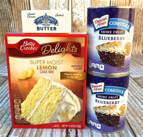 3-ingredient-dump-cake-recipe-lemon-blueberry-diy image