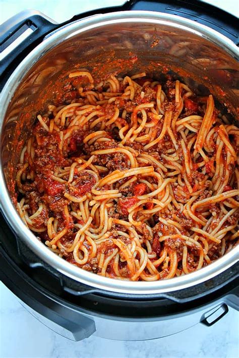 the-best-instant-pot-spaghetti-crunchy-creamy-sweet image