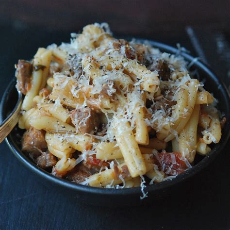 pasta-with-braised-pork-red-wine-and-pancetta image
