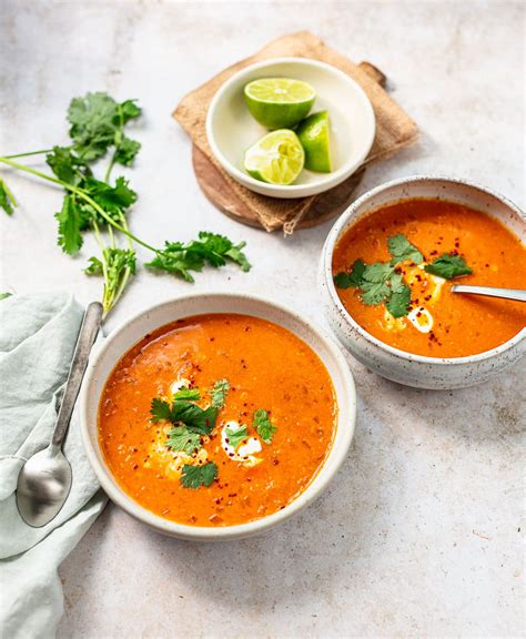 thai-coconut-red-lentil-soup-vegan-familystyle-food image