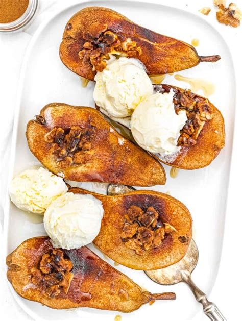 easy-baked-pears-plant-based-school image
