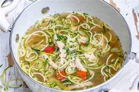 nourishing-chicken-zoodle-soup-clean-food-crush image