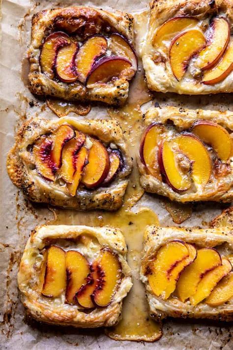 peach-brie-pastry-tarts-with-peppered-rosemary-honey image