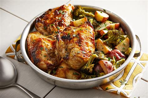 sheet-pan-greek-roasted-chicken-with-garlic-broccoli image