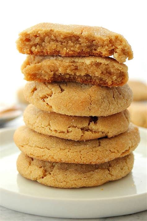 soft-and-chewy-peanut-butter-cookies-crunchy image