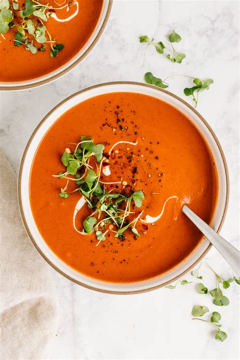 easy-roasted-red-pepper-tomato-soup-nourished-by image