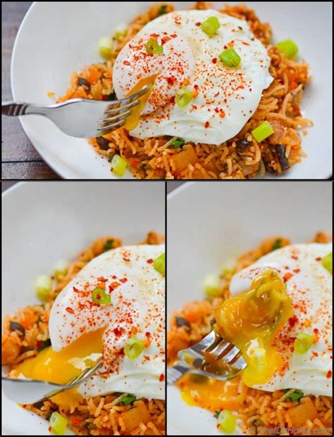 spicy-kimchi-fried-rice-with-poached-egg image