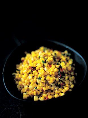 stir-fried-corn-with-chilli-ginger-garlic-and-parsley-jamie image
