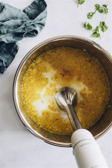 creamy-yellow-split-pea-soup-instant-pot-friendly image