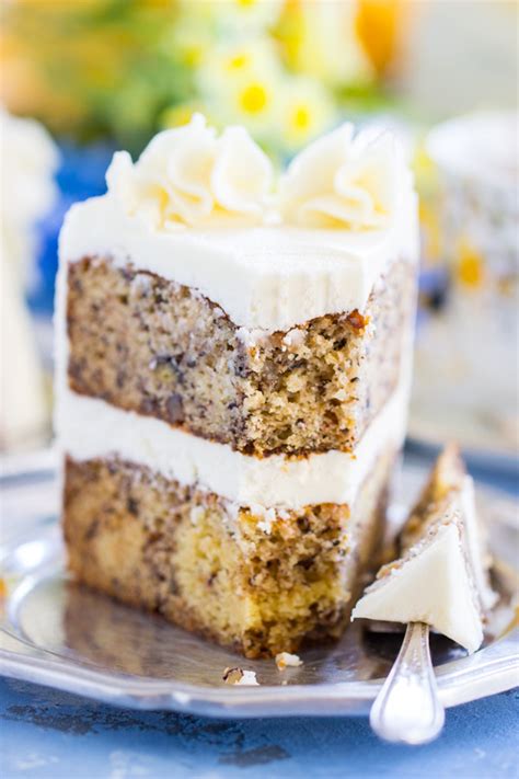 banana-rum-cake-with-cream-cheese-frosting-the-gold image