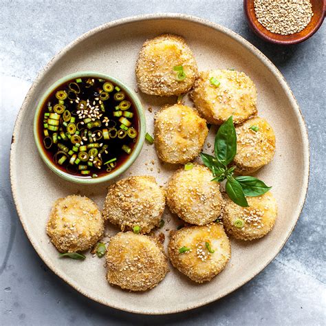 crispy-scallops-with-soy-dipping-sauce-recipe-eatingwell image