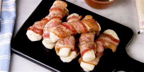 best-bacon-wrapped-mozzarella-sticks-recipe-delish image