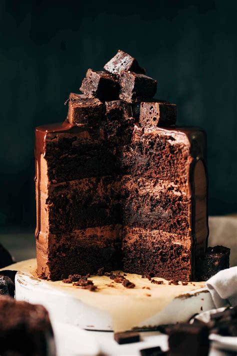 fudgy-triple-layer-brownie-cake-butternut-bakery image
