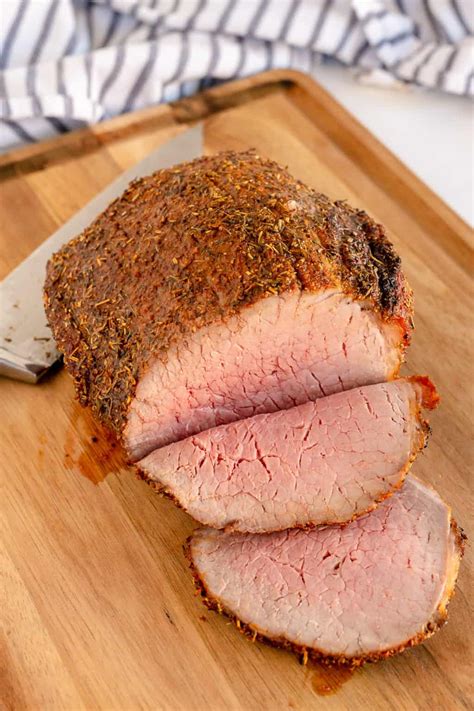 tender-eye-of-round-roast-beef-with-gravy-valeries image