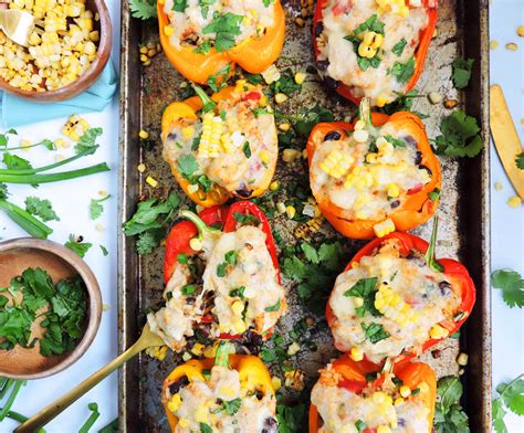 cheesy-southwestern-chicken-rice-stuffed-peppers image