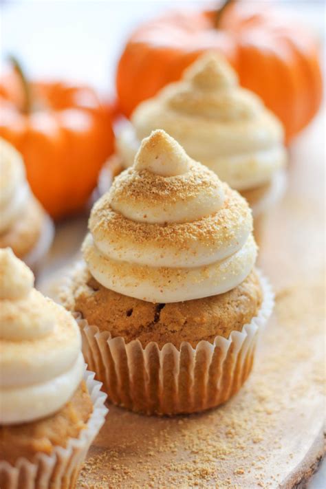 pumpkin-cheesecake-cupcakes-damn-delicious image