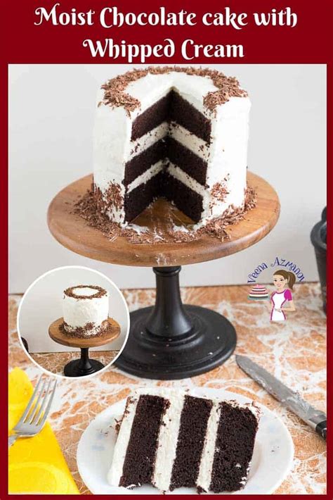 chocolate-cake-with-whipped-cream-veena-azmanov image
