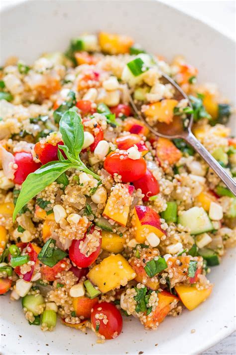 garden-fresh-summer-quinoa-salad-averie-cooks image