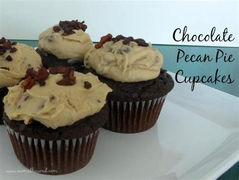 chocolate-pecan-pie-cupcakes-delectabilities image