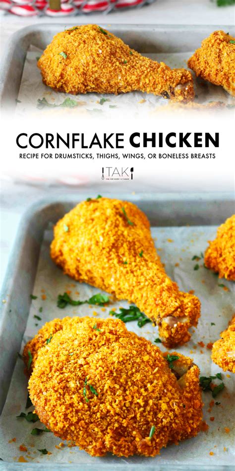 cornflake-chicken-best-oven-fried-chicken-the image