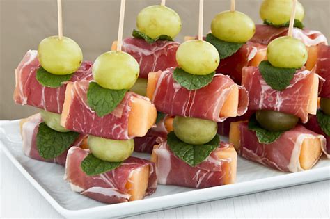 simple-appetizer-prosciutto-wrapped-melon image