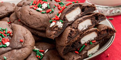 best-peppermint-pattie-stuffed-chocolate-cookies image