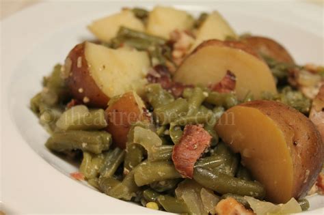 southern-green-beans-bacon-potatoes-i-heart image