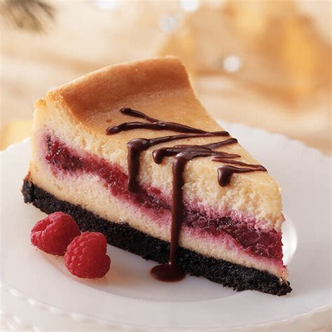 raspberry-cheesecake-with-chocolate-crust-land-olakes image