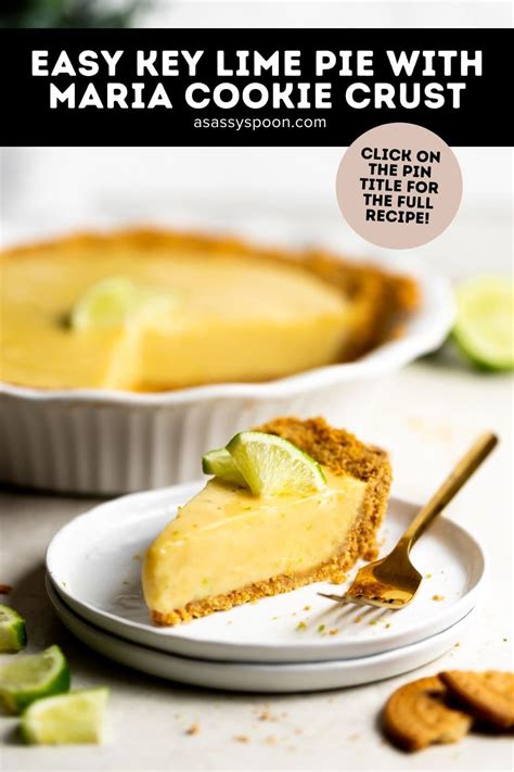 easy-key-lime-pie-with-maria-cookie-crust-a-sassy image