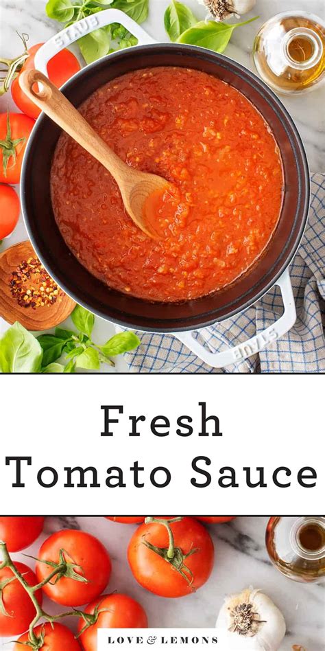 fresh-tomato-sauce-recipe-love-and-lemons image