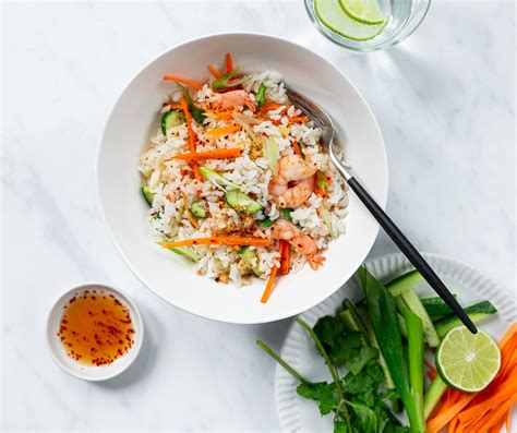 vietnamese-rice-salad-with-shrimp-familystyle-food image