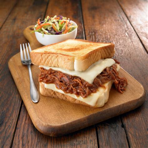 bbq-pulled-pork-grilled-cheese-recipe-land-olakes image
