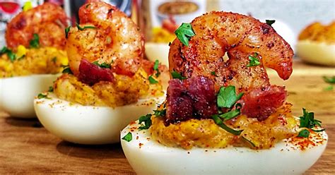 creole-shrimp-deviled-eggs-recipe-diy-joy image