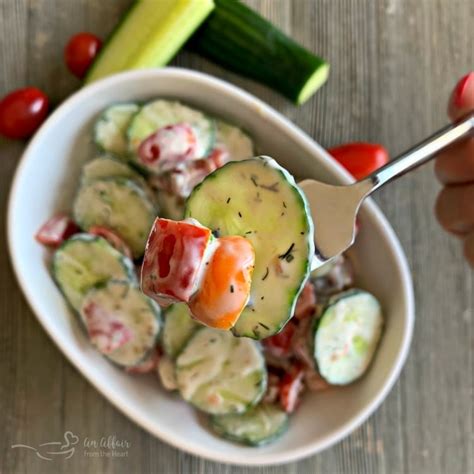 cucumber-tomato-salad-with-yogurt-dressing-fresh image