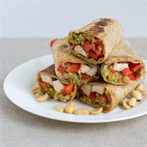 mealime-thai-peanut-chicken-wraps-with-broccoli-slaw image