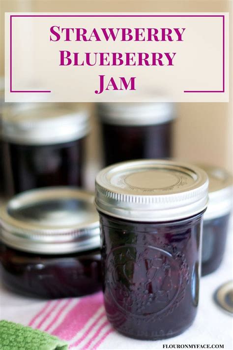 how-to-make-strawberry-blueberry-jam-recipe-flour image