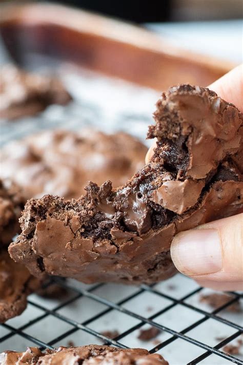 chewy-fudgy-flourless-chocolate-cookies-gluten-free image