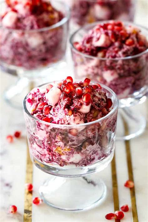 cranberry-pomegranate-ambrosia-salad-carlsbad-cravings image