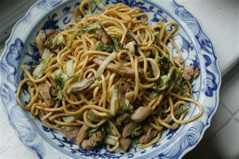 longevity-noodles-with-ginger-chicken-and-mushrooms image