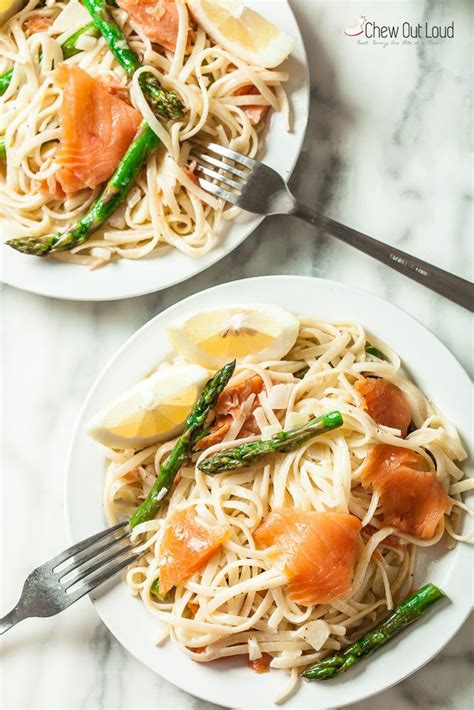 lemon-pasta-with-smoked-salmon-and-asparagus-chew image