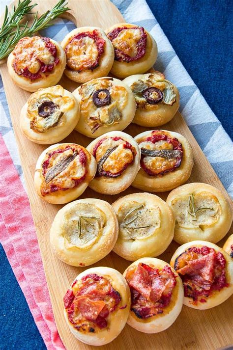 mini-pizza-bites-with-assorted-toppings-italian image
