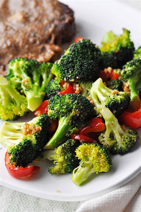 sauteed-broccoli-stir-fried-broccoli-red-pepper image